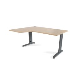 Kit Mesa Metal L Izquierda 160 x 120 Antracita/Haya