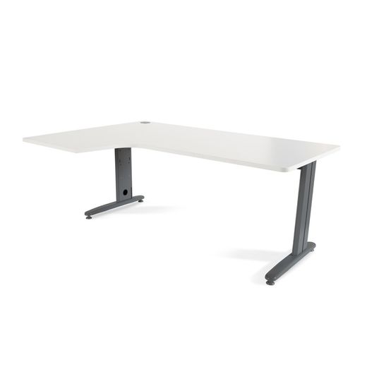 Kit Mesa Metal L Izquierda 180 x 120 Antracita/Blanco