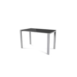 Kit Mesa Total 120 x 60 Aluminio / Cristal Negro