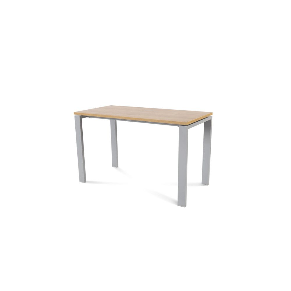 Kit Mesa Total 120 x 60 Aluminio / Roble