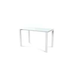 Kit Mesa Total 120 x 60 Blanco / Cristal Blanco