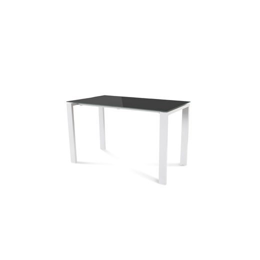 Kit Mesa Total 120 x 60 Blanco / Cristal Negro