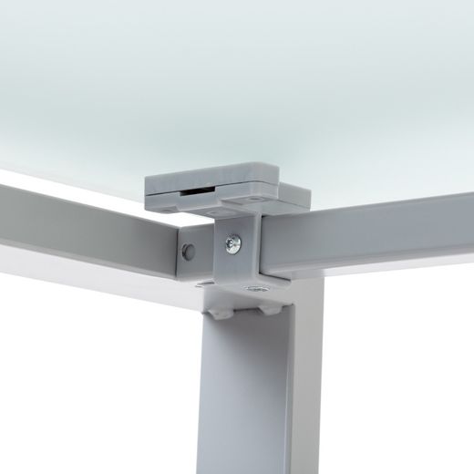 Kit Mesa Total 140 x 80 Aluminio / Blanco