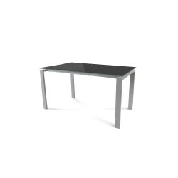 Kit Mesa Total 140 x 80 Aluminio / Cristal Negro