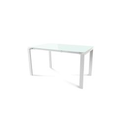 Kit Mesa Total 140 x 80 Blanco / Cristal Blanco