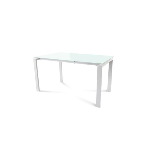 Kit Mesa Total 140 x 80 Blanco / Cristal Blanco
