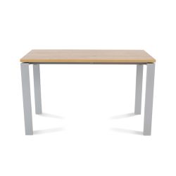 Kit Mesa Total 160 x 80 Aluminio/ Cristal Blanco