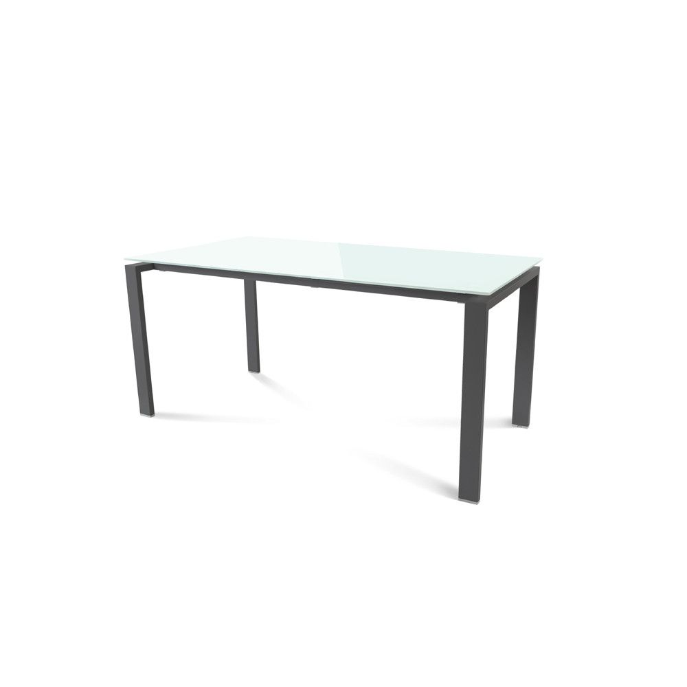 Kit Mesa Total 160 x 80 Antracita/ Cristal Blanco