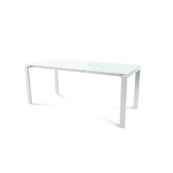 Kit Mesa Total 180 x 80 Blanco/ Cristal Blanco