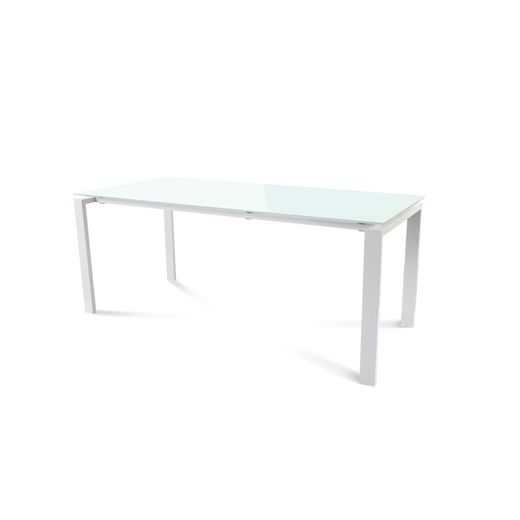 Kit Mesa Total 180 x 80 Blanco/ Cristal Blanco