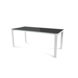 Kit Mesa Total 180 x 80 Blanco/ Cristal Negro