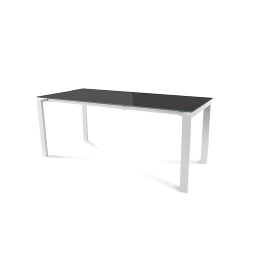Kit Mesa Total 180 x 80 Blanco/ Cristal Negro