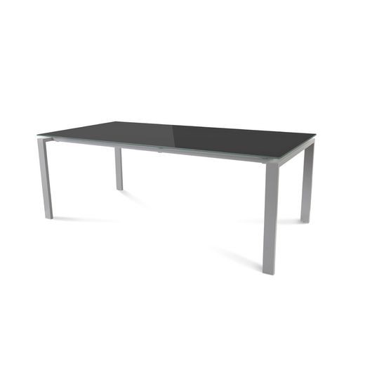 Kit Mesa Total 200 x 100 Aluminio/ Cristal Negro