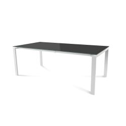 Kit Mesa Total 200 x 100 Blanco/ Cristal Negro