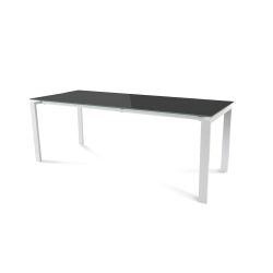 Kit Mesa Total 200 x 80 Blanco/ Cristal Negro