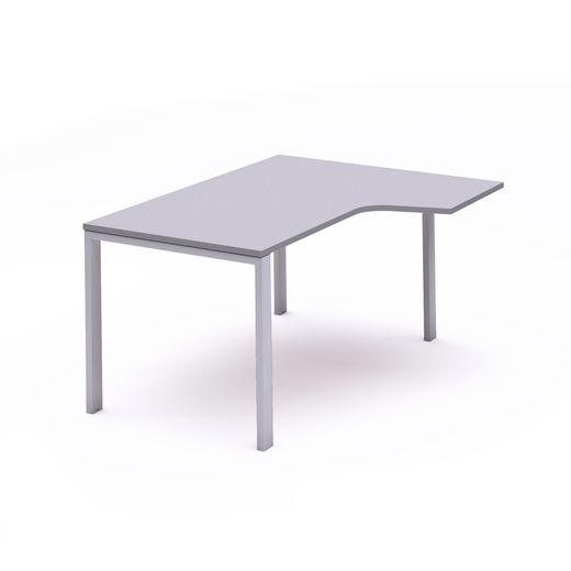 Kit Mesa Total L Derecha 180 x 120 Aluminio/Gris