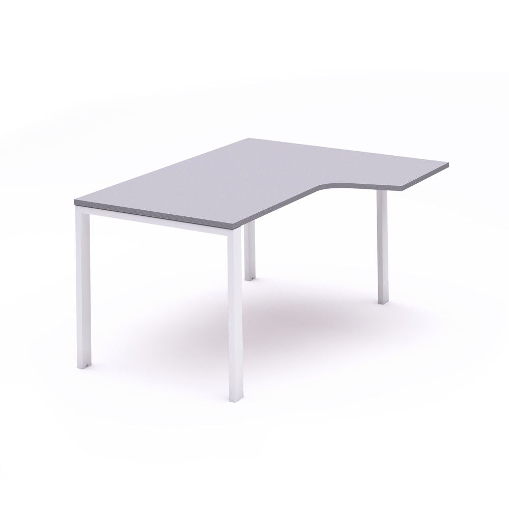 Kit Mesa Total L Derecha 180 x 120 Blanco/Gris