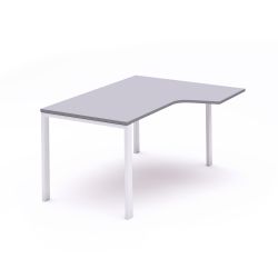 Kit Mesa Total L Derecha 180 x 120 Blanco/Gris