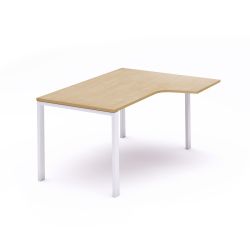 Kit Mesa Total L Derecha 180 x 120 Blanco/Haya