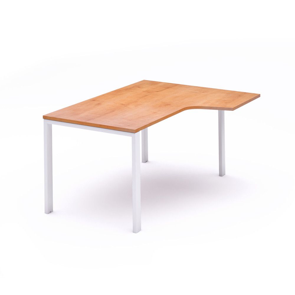 Kit Mesa Total L Derecha 180 x 120 Blanco/Roble