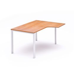 Kit Mesa Total L Derecha 180 x 120 Blanco/Roble