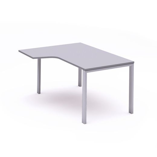 Kit Mesa Total L Izquierda 160 x 120 Aluminio/Gris