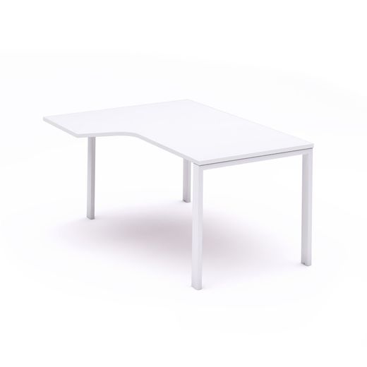 Kit Mesa Total L Izquierda 160 x 120 Blanco/Blanco