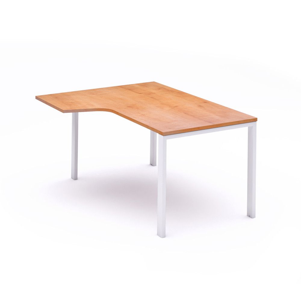 Kit Mesa Total L Izquierda 160 x 120 Blanco/Roble