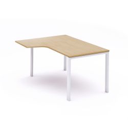 Kit Mesa Total L Izquierda 180 x 120 Blanco/Haya