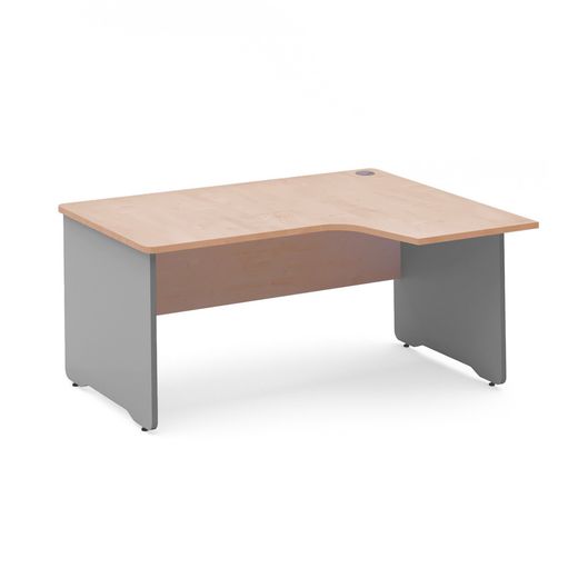 Kit Mesa Work L Derecha 160 x 120 Aluminio/Haya