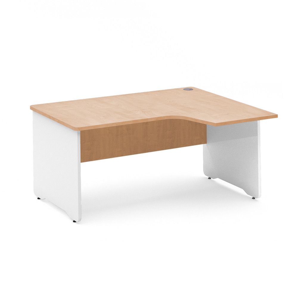 Kit Mesa Work L Derecha 160 x 120 Blanco/Haya