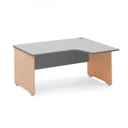 Kit Mesa Work L Derecha 160 x 120 Haya/Gris