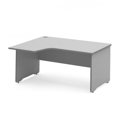 Kit Mesa Work L Izquierda 160 x 120 Aluminio/Gris