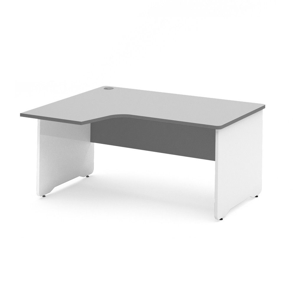 Kit Mesa Work L Izquierda 180 x 120 Blanco/Gris