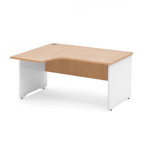 Kit Mesa Work L Izquierda 180 x 120 Blanco/Haya