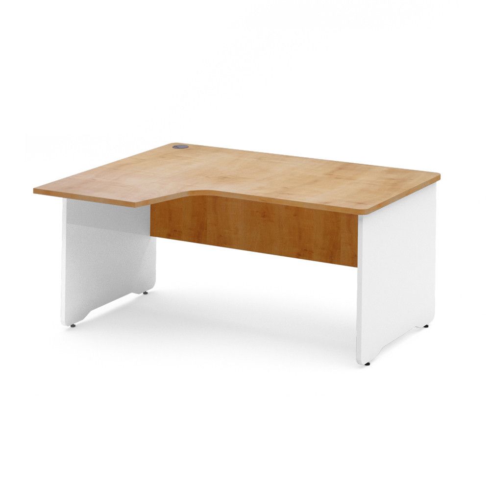 Kit Mesa Work L Izquierda 180 x 120 Blanco/Roble