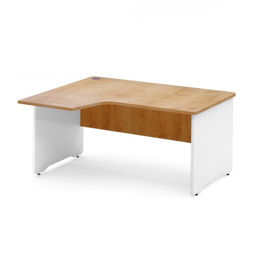 Kit Mesa Work L Izquierda 180 x 120 Blanco/Roble