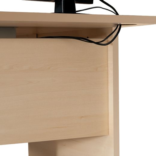 Kit Mesa Work L Izquierda 180 x 120 Roble/ Blanco