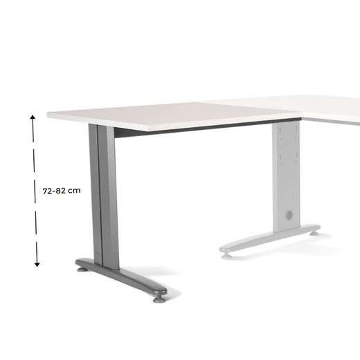Kit Metal Ajustable Ala 100 x 60 Aluminio/Blanco