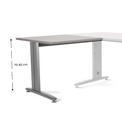 Kit Metal Ajustable Ala 100 x 60 Aluminio/Gris