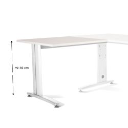 Kit Metal Ajustable Ala 100 x 60 Blanco/Blanco