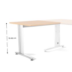 Kit Metal Ajustable Ala 100 x 60 Blanco/Haya