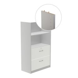 Kit Store 156 x 90 x 45 Estructura Aluminio/Frontales Blanco Sin Tapa