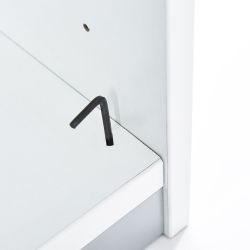 Kit Store 156 x 90 x 45 Estructura Aluminio/Frontales Blanco Sin Tapa