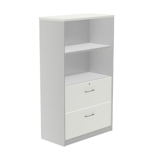 Kit Store 156 x 90 x 45 Estructura Aluminio/Frontales Blanco