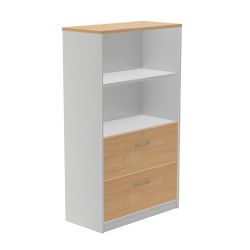 Kit Store 156 x 90 x 45 Estructura Aluminio/Frontales Roble