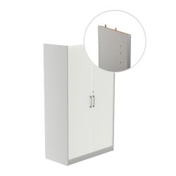 Kit Store 156 x 90 x 45 Estructura Aluminio/Puertas Blanco Sin Tapa