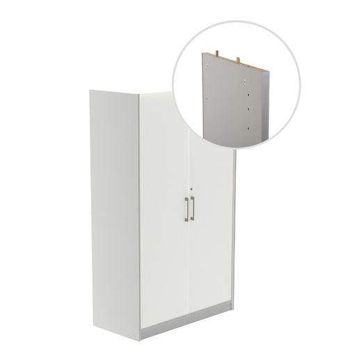 Kit Store 156 x 90 x 45 Estructura Aluminio/Puertas Blanco Sin Tapa