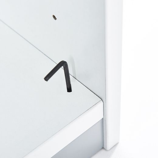 Kit Store 156 x 90 x 45 Estructura Aluminio/Puertas Gris Sin Tapa