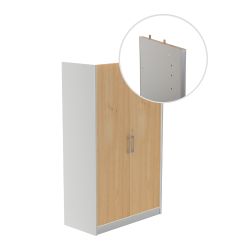 Kit Store 156 x 90 x 45 Estructura Aluminio/Puertas Totales Roble Sin Tapa